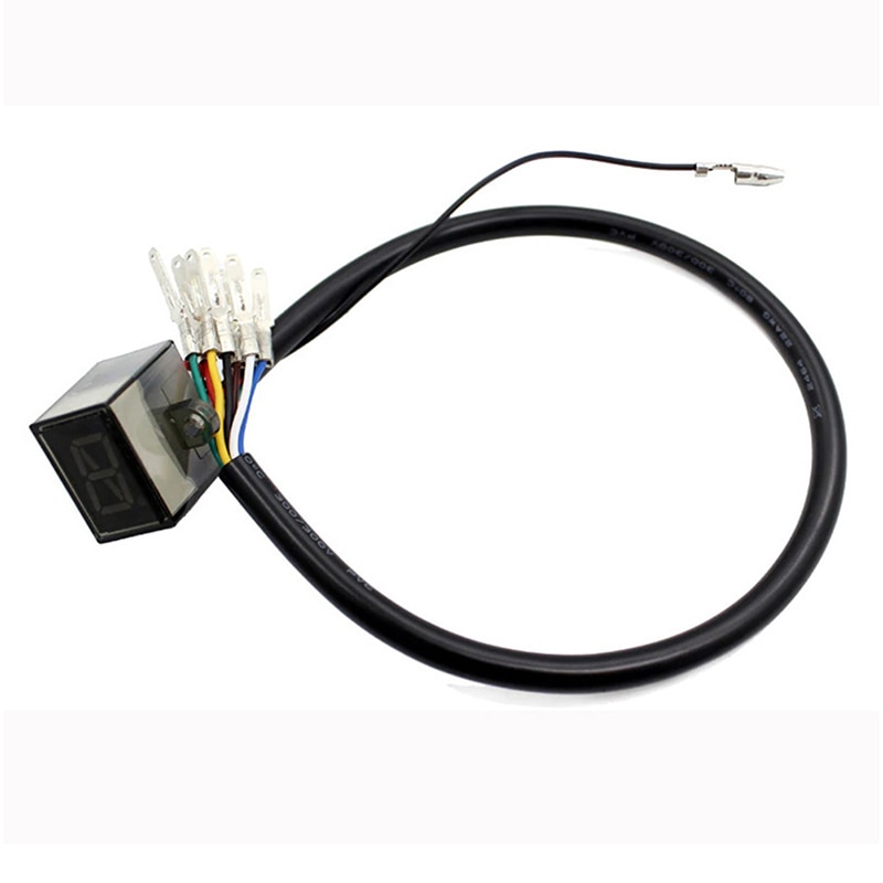 Useful Motorcycle Digital Display LED Motorcycle Off-road Moto Light Neutral Gear Indicator Display 6 Speed