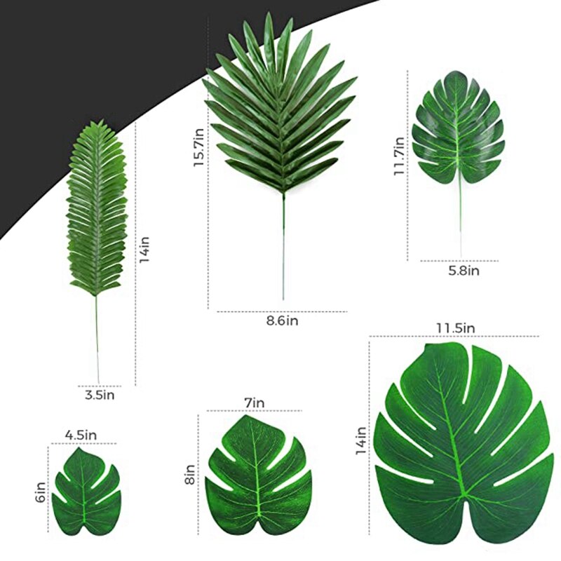 Palme Bltter Knstliche Tropische Monstera - 84 S...  Grandado
