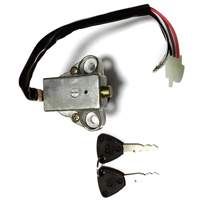 1 set motorcykel tändningslåslåsenhet 3 stift 2 nycklar passar för  dt125 r/ tzr 250/xt350/xt600