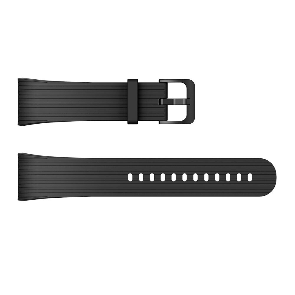 Behua vervangende polsband voor samsung gear fit 2 pro band siliconen polsband voor samsung fit 2 sm-r360 waterdicht l/s maat: Zwart / S-maat