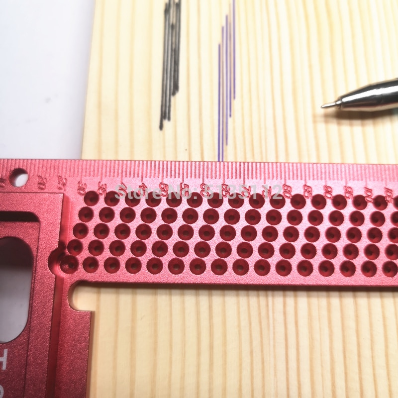 Precision Woodworking Scribe Aluminum Hole Scribing Gauge Carpenter Scriber Marking Device T-200 T-160 L Shape square Ruler