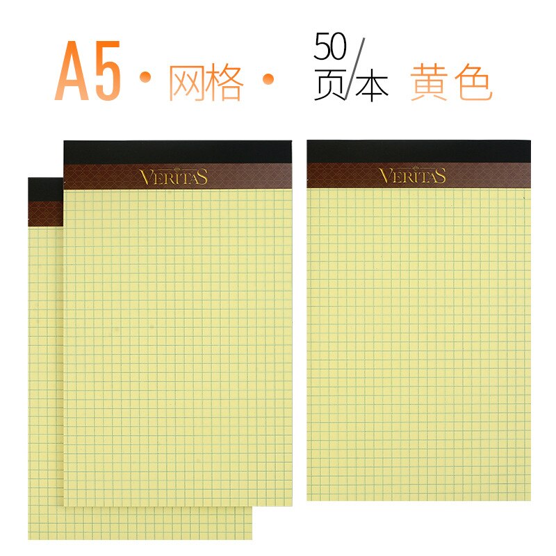 Book Kaisa Vitas writepads American Laptop A4 Writing Pads Tearable Grid Noteboy Notebook Vertical: A5 Yellow Grid 6 The Present