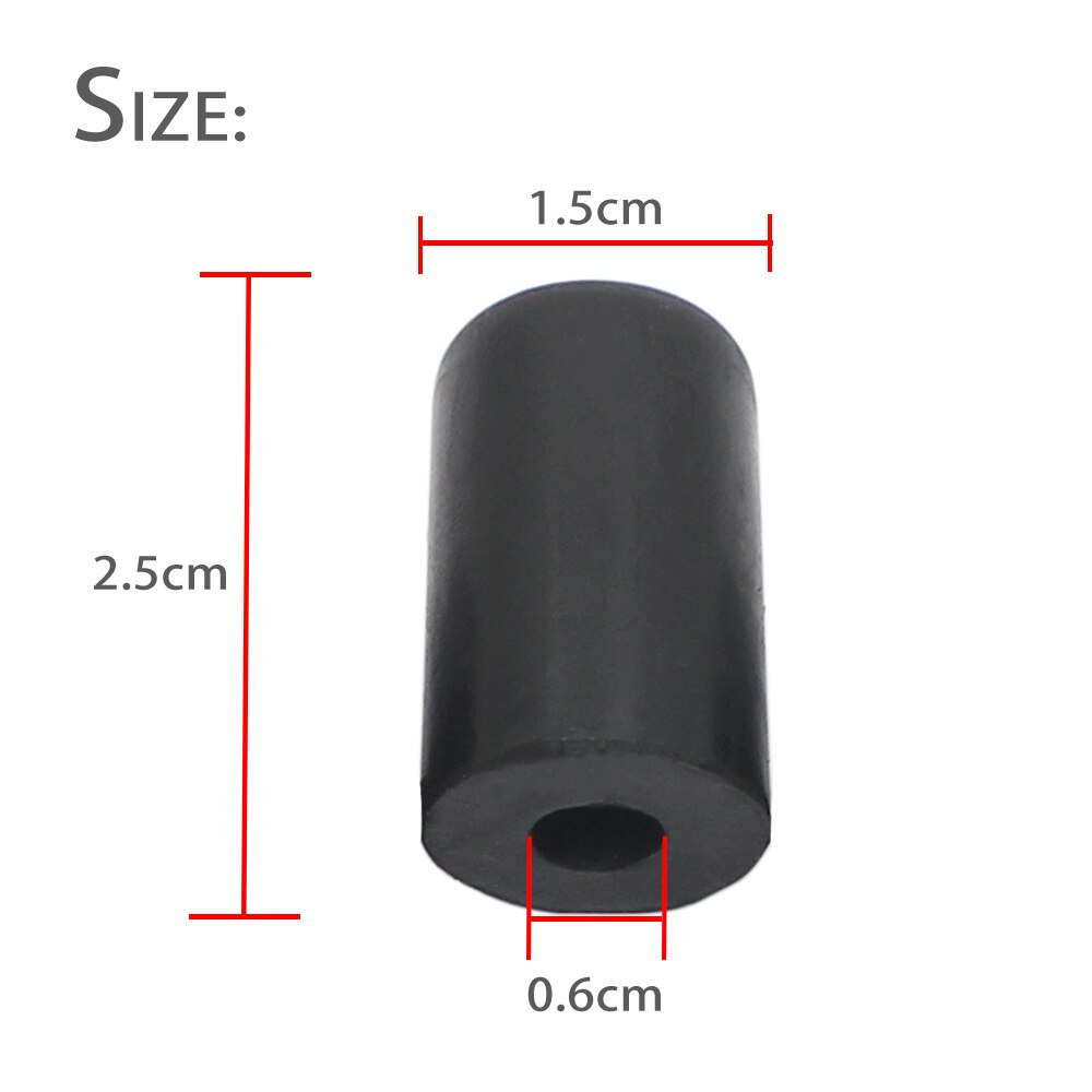 5pcs Cello Endpin Rubber Tip Cap Protector Rubber Non-Slip Mat for Cello Strings Instrument Part Replacement Rubber Material