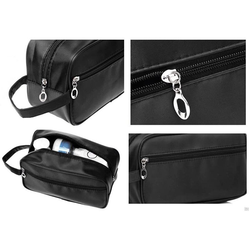 Men's Polyester Cosmetic Bag Outdoor Travel Waterproof Wash Bag Toothpaste Towel Storage Bag