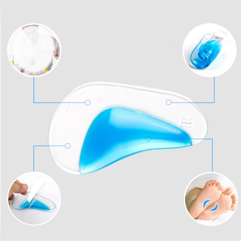 1 Paar Flatfoot Corrector Schoen Kussen Insert Voetmassage Professionele Orthopedische Arch Ondersteuning Binnenzool Platte Voet