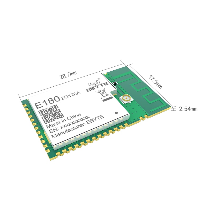 EFR32 Zigbee RF Module 2.40GHz 20dBm 1km COJXU E180-ZG120A Wireless Transceiver Transmitter Receiver PCB IPEX Antenna SMD