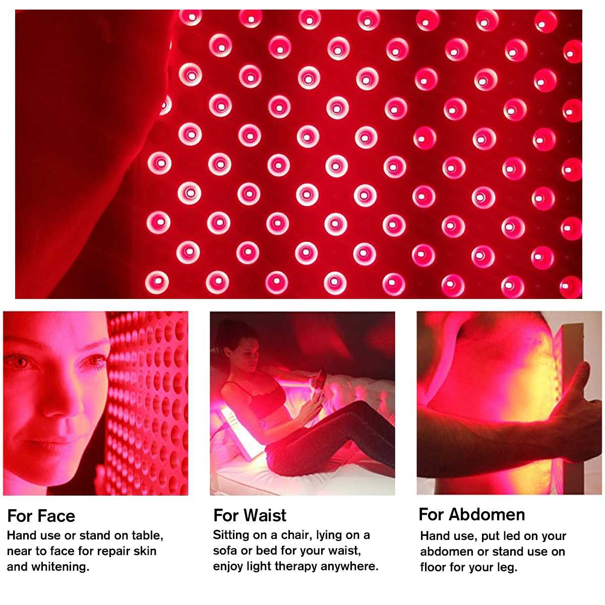 45W 850nm lumière Led rouge thérapie infrarouge 225 LED Anti vieillissement thérapie lumière pour le soulagement de la douleur de la peau du corps complet rouge LED pousser la lumière