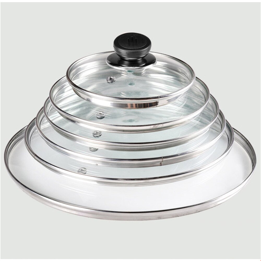 Frying Pan Lids 32cm Wok Pan Lid Stainless Steel Pot Lid Frying Pans Lid for Pan Gas Stove Pan Lid Home Cookware Accessories