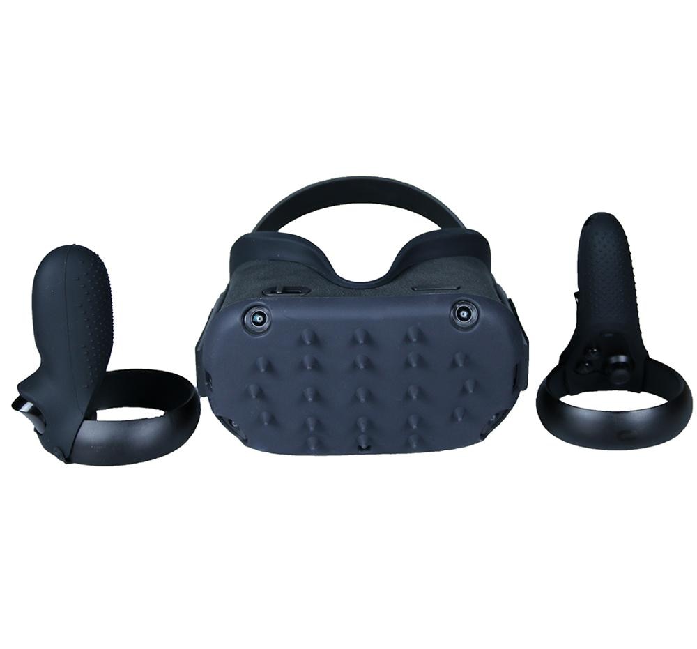 Neueste Silikon Schutzhülle Kopf Abdeckung Auge Gesicht Maske Pad Shell haut für Oculus Quest VR Gläser Controller Grip Abdeckung Sweatproof