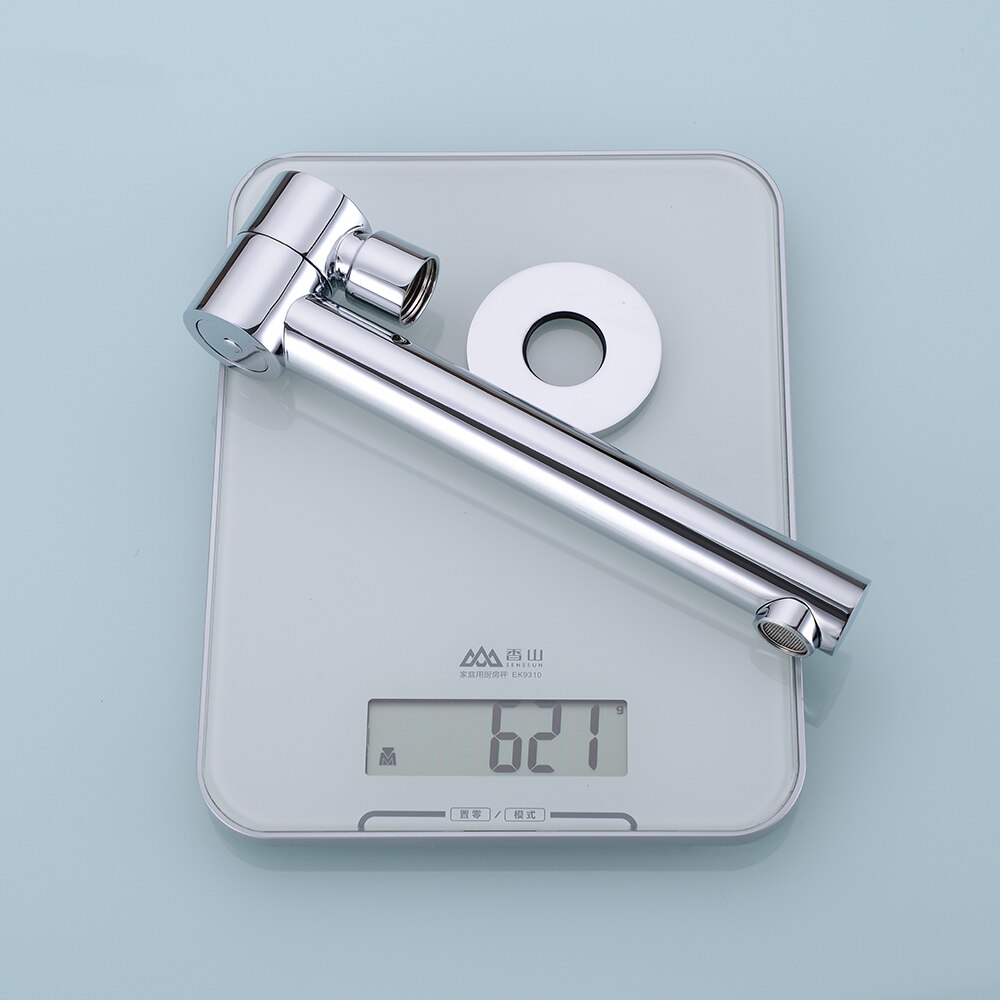 Wall Mounted Solid Brass Faucet Spout Square and Round Chrome Solid In Wall Outlet Mixer Shower Faucet Accessories.