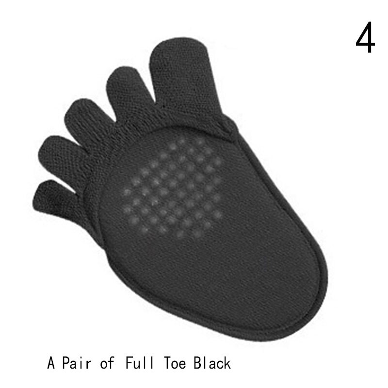 Separador de dedos de media palma, antideslizante, absorbente de sudor, plantillas elásticas, calcetines de cinco dedos, almohadillas de juanete, Hallux Valgus: Gris oscuro
