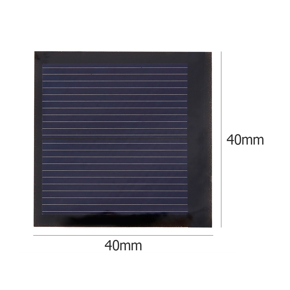 0.2w solcelle panel mini oplader automatisk genopladning udendørs sol batteri 1v 40 x 40mm tablet tilbehør