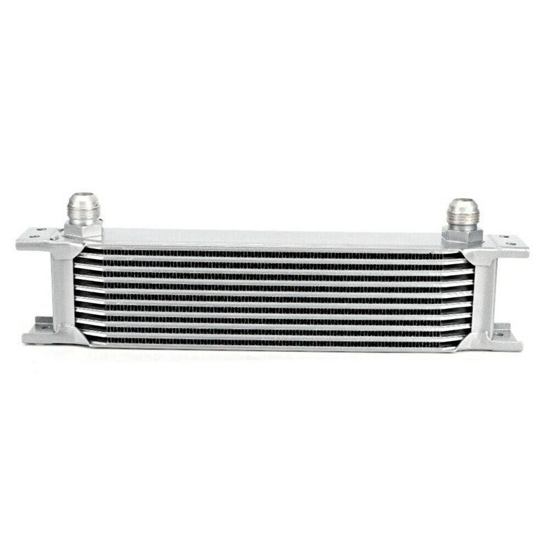 Aluminum Radiator 10 Rows British Type Car Engine Oil Cooler Cooling Radiator Replacement Universal Cooler