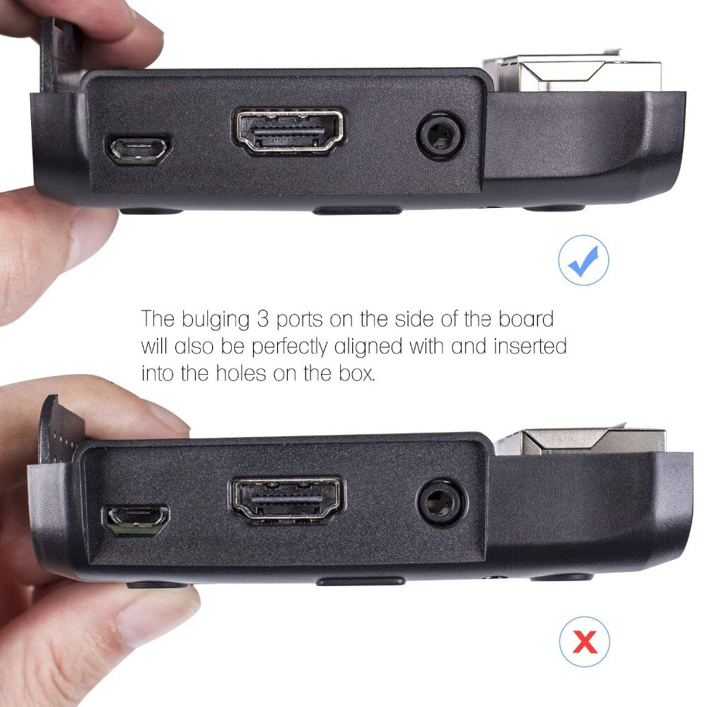 SunFounder Premium Black Case ABS voor Raspberry Pi 3B +, 3B, 2 Model B en Raspberry Pi 1 Model B + met Externe Fan