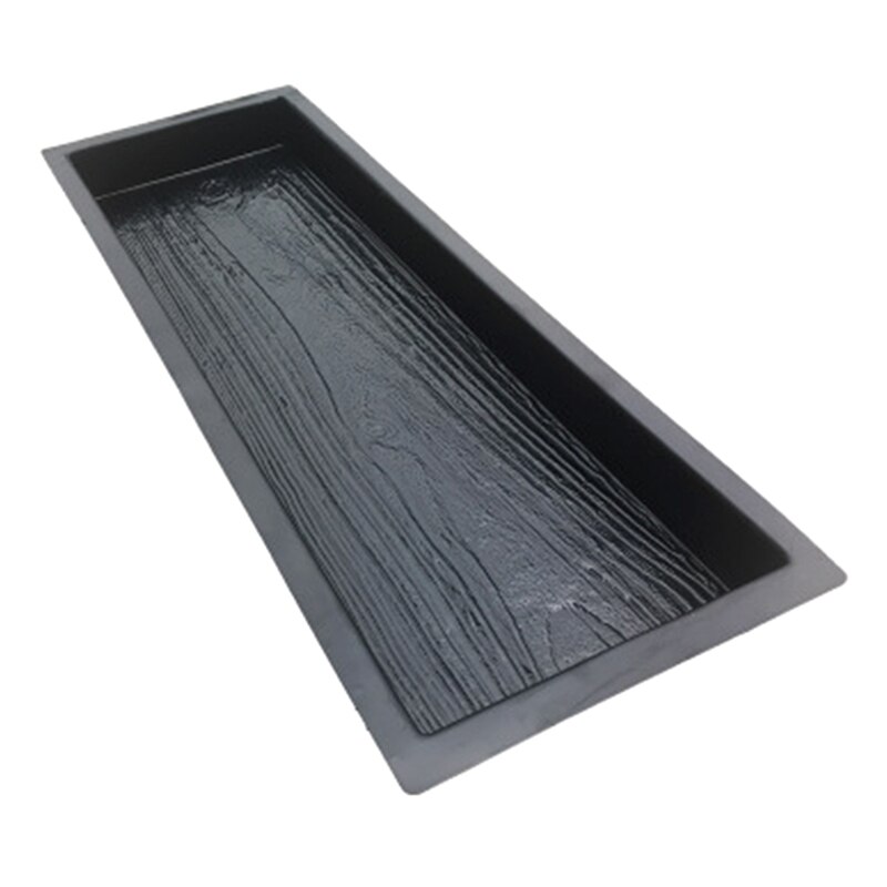 95AA Imitation Wood Grain DIY Path Maker Paving Cement Brick Mold Stepping Pavement