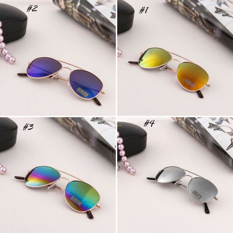 Retro Children Aviation Toddler baby Boys Girls Sunglasses Frame Kids UV400 Pilot Eyeglasses Glasses Outdoor