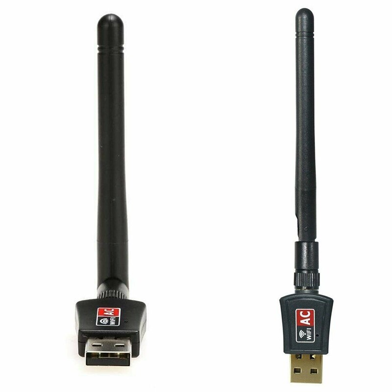 600 mbps dual-band 2.4/5 ghz draadloze usb wifi-netwerkadapter met antenne 802.11ac