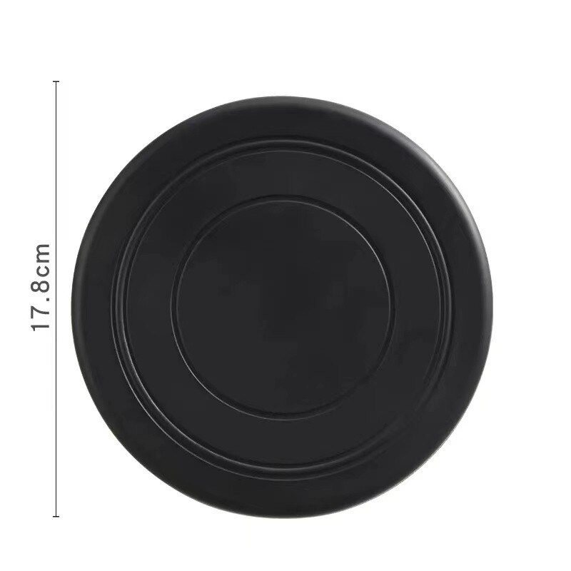 Fargerik leke for valp hund tallerken spill hunder leker store kjæledyr trening flying disk tilbehør fransk bulldog pitbull varer: Svart