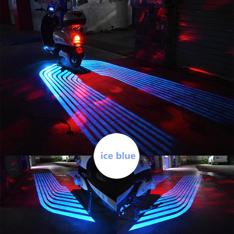 Juego de luces de advertencia para motocicleta, luz LED decorativa para proyector, alas de Ángel, sombra de fantasma Universal, ambiental, 1 Juego