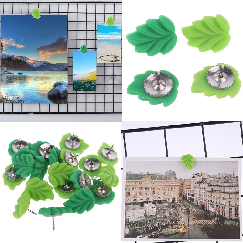 20 stk/sæt plast+metal tommelfingerstifter kortnål pushpin kork tavle til kunst fotobesked væg tommelfingerstift dekorativ til hjemmet