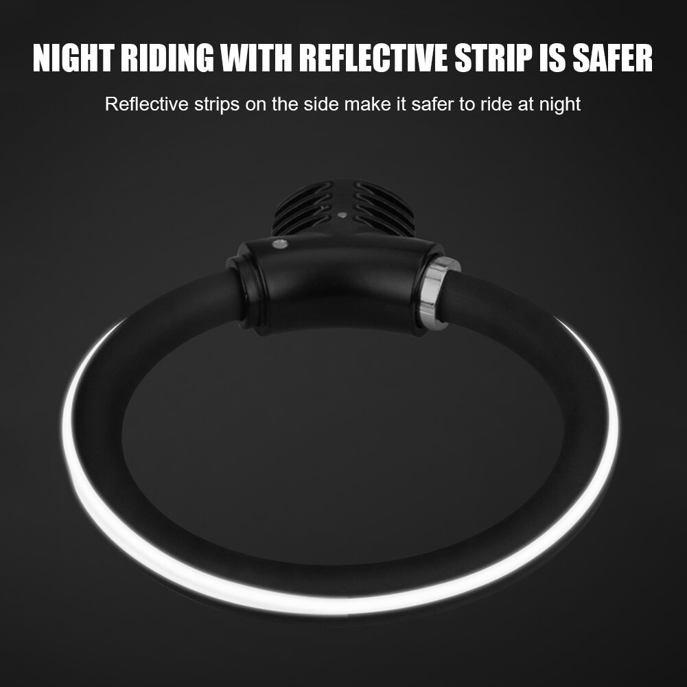 Bicycle Ring Locks Reflective Anti-theft Bike Cable Lock Security Mountain Road Biking Portable Dustproof Cycling Parts