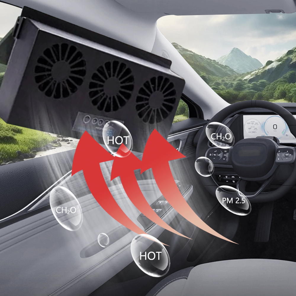 Solar Lade Auto Abluftventilator USB Lade Auto Fenster Fan Kühlung Kühler Auto Kühler Fan Tragbare Luft Zirkulation Ventilator