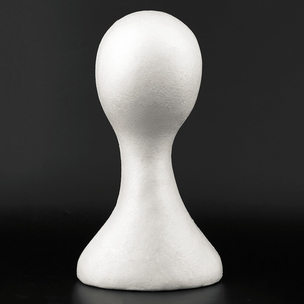Vrouwelijke Mannelijke Mannequin Hoofd Wit Polystyreen Piepschuim Foam Hoofd Model Stand Pruik Haar Hoed Headset Display Stand Rack