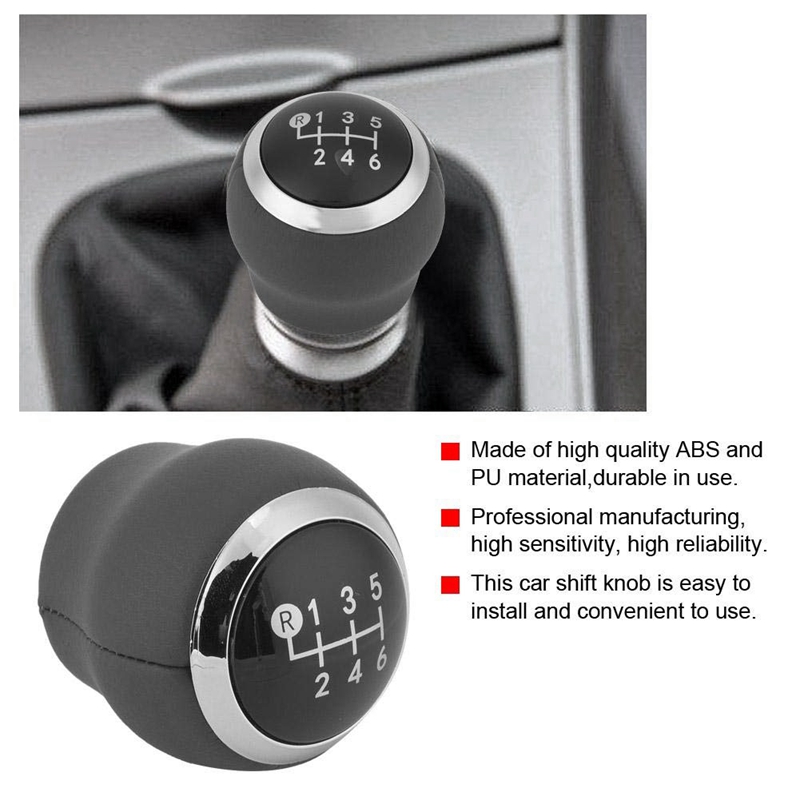 Pommeau de levier de vitesse en plastique Abs Mt, 2 pièces, 6 vitesses, pour Toyota Corolla 2007 / Rav4 Avensis Yaris D4D