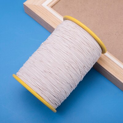 0.5Mm Hoge Elastische Draad Ultra-Fijne Elastische Touw Met Elastische Naaien Rubber Band Verfrommelen Naaimachine Bodem Draad: beige