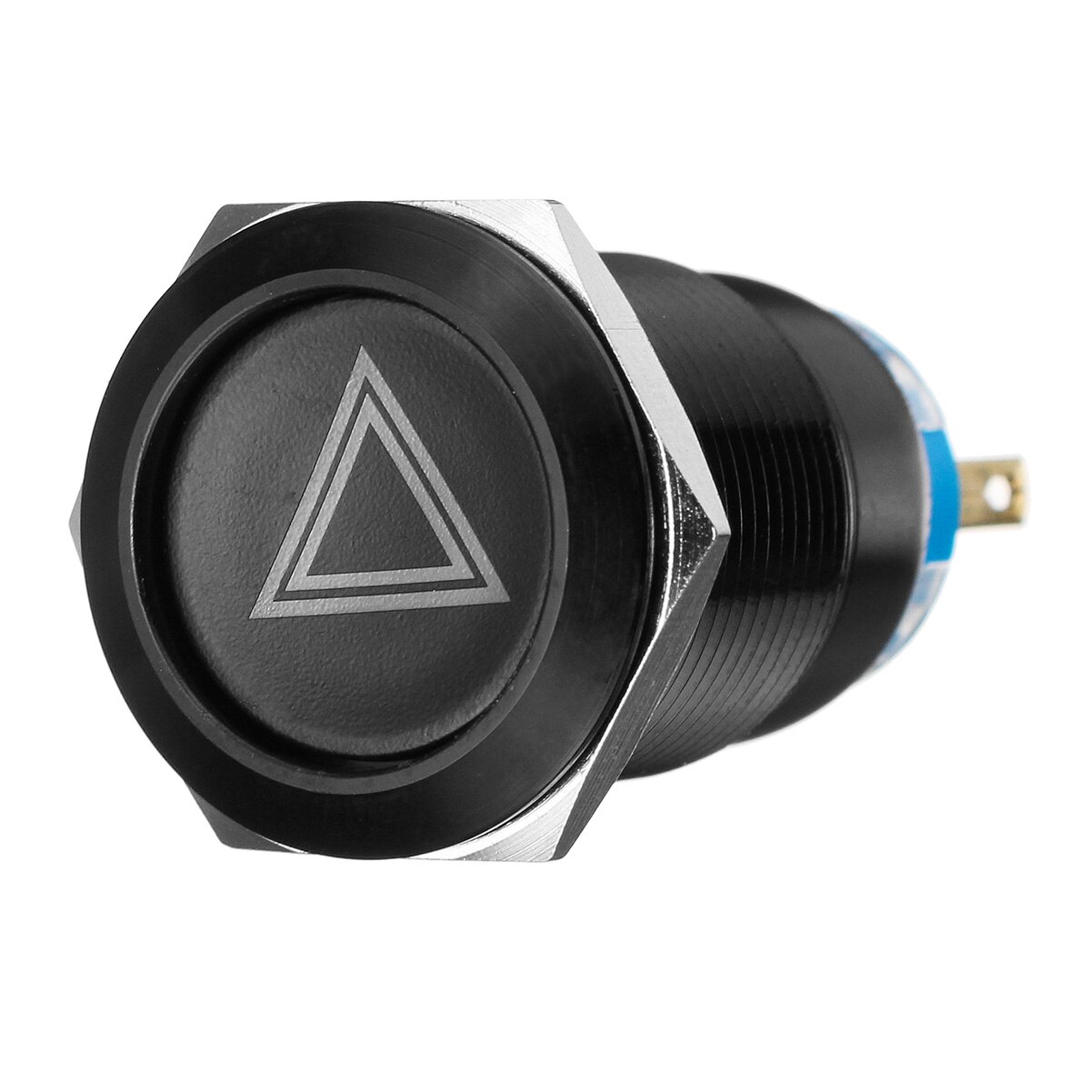 19mm Car LED Push Button Switch 12V Hazard Warning Light Switches Self-lock Momentary Waterproof For Truck Boat