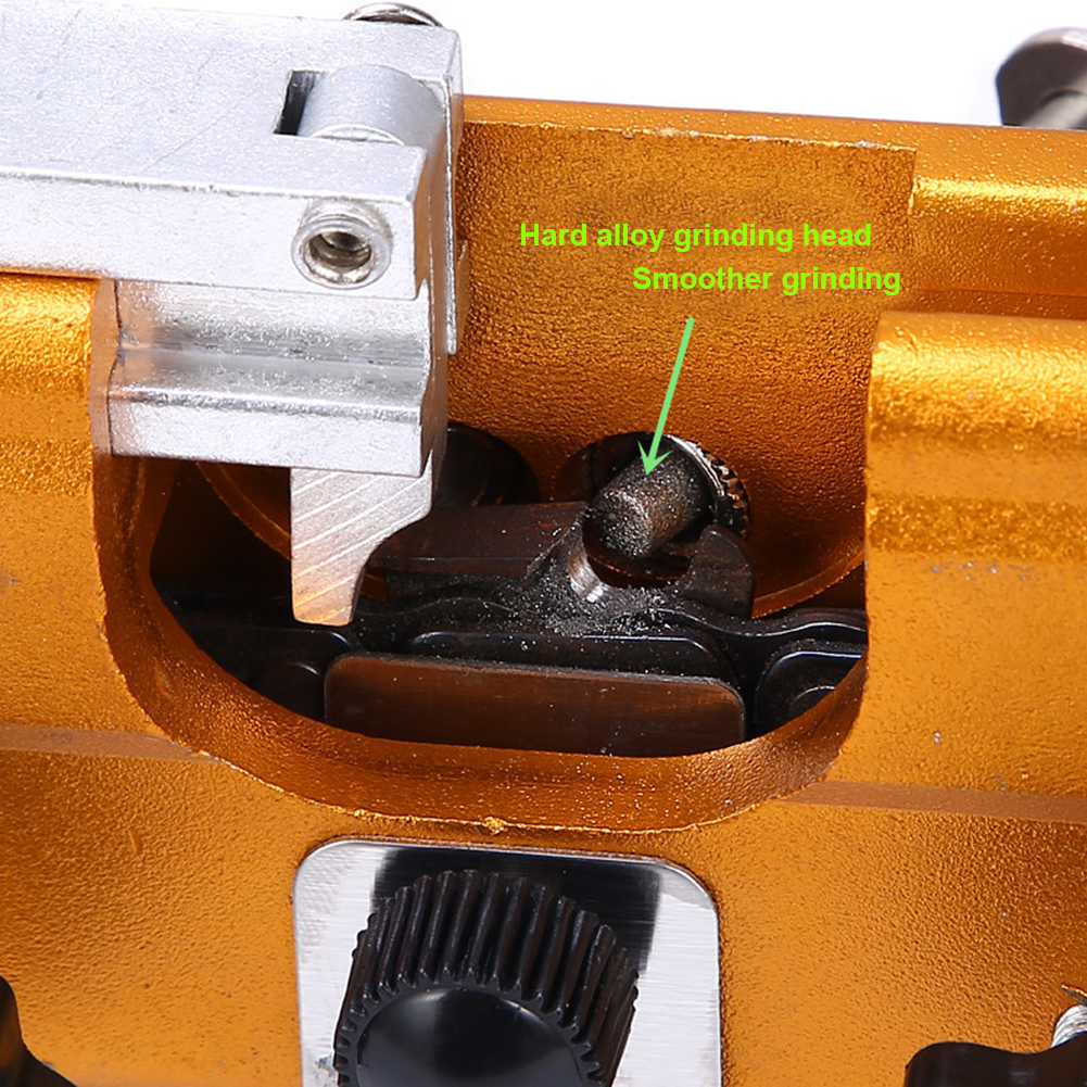 Chainsaw Sharpening Jig Hand-operated Chain Sharpener Portable Household Chain Sharpening Tools Easy To Use Chainsaw Sharpener
