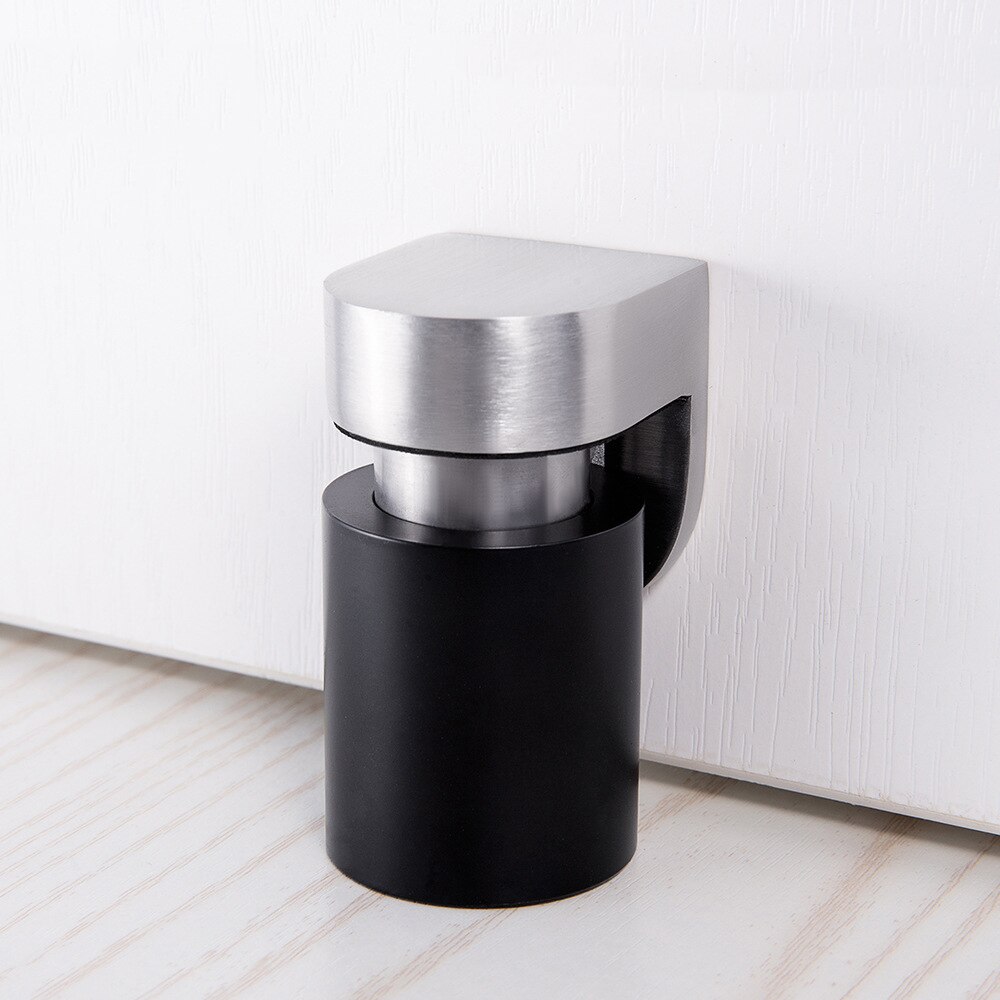 Kak magnetisk dørprop dørholder cylindrisk flydende 304 massivt rustfrit stål tung dørstop dør møbler hardware: Default Title