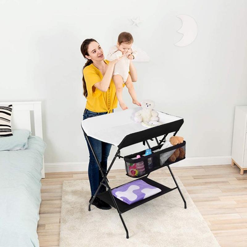 Table à langer pliable pour -né et bébé de moins de 3 ans, Mobile, fournitures de soins, HWC