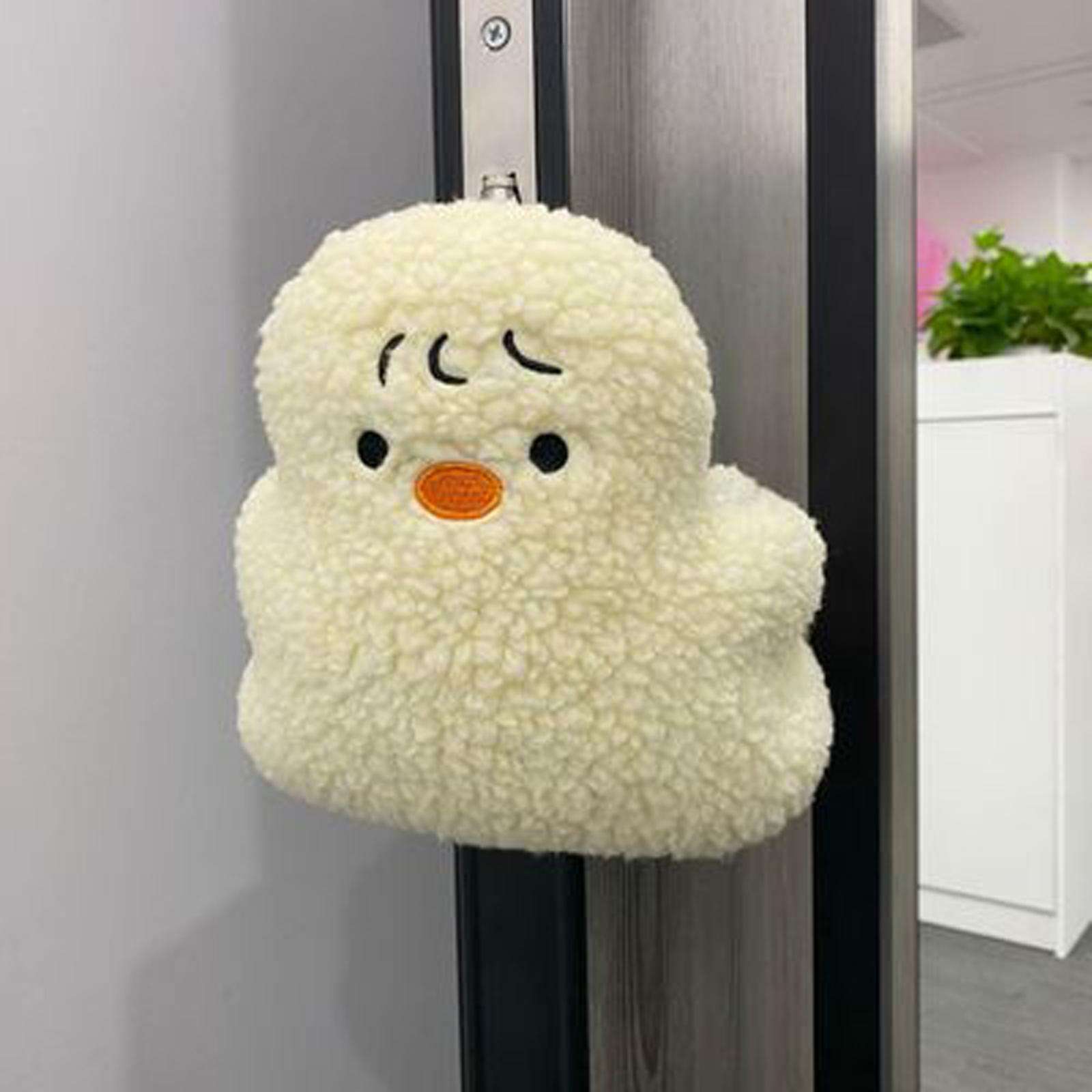 1pc Animal Door Stop Door Mounted Baby Pinch-proof Door Clip Lamb Wool Baby Doll: Octopus