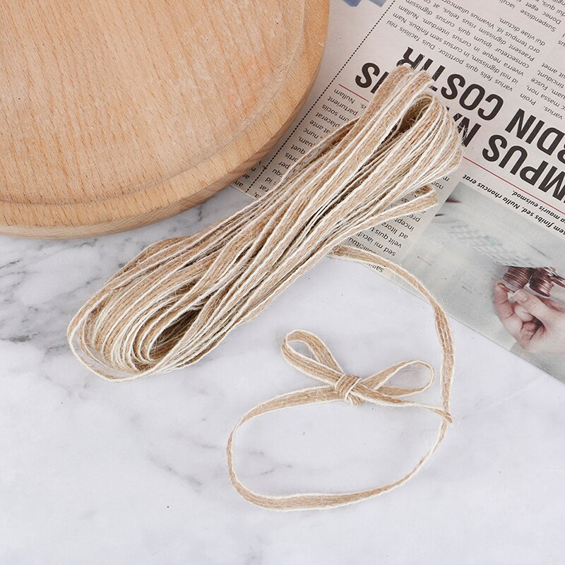 10M Natural Jute Burlap Hessian Ribbon Rolls Vinta... – Grandado