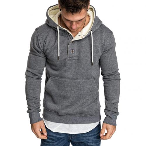 sweat à capuche pour homme printemps survêtement sweat hommes hiver col capuchon manches longues pull sport Sweatshirts: Ardoisé / XXL