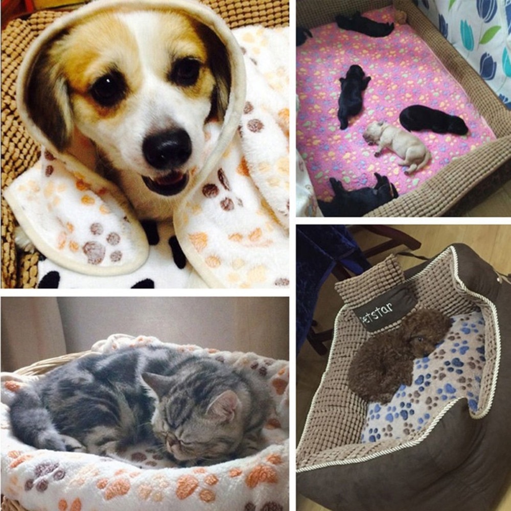 HEYPET Hund Bett Katze Matten Haustier Decke Weichen Korallen Vlies Pfote Fuß Druck Warmen Schlaf Betten Abdeckung matt Für Kleine Mittel Hunde Katzen Haustier