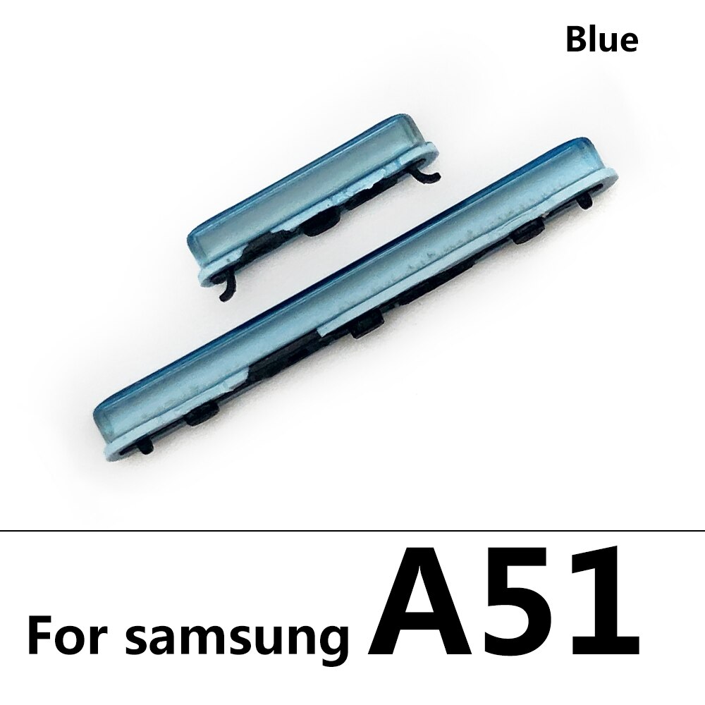 Nowy dla Samsung A31 A315F A51 A515F A70 A705F A71 A715F przycisk zasilania + głośności przycisk boczny klucz części zamienne: A51 Blue