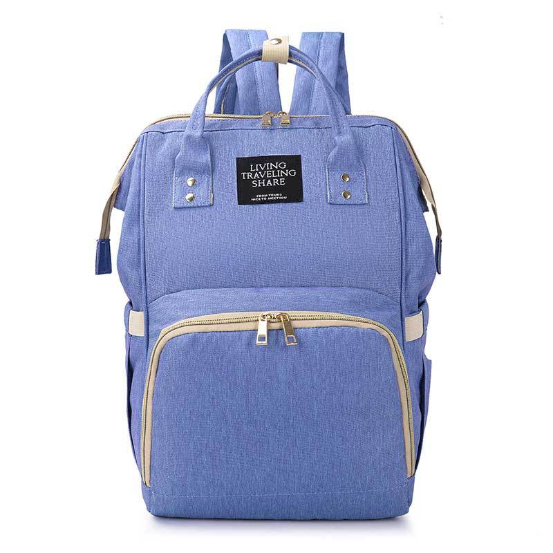 Licht Luiertas Multifunctionele Grote Volume Mother 'S Bag Verbeterde Waterdichte Rugzak Zwangere Vrouwen Zogende Verpleging: Blue
