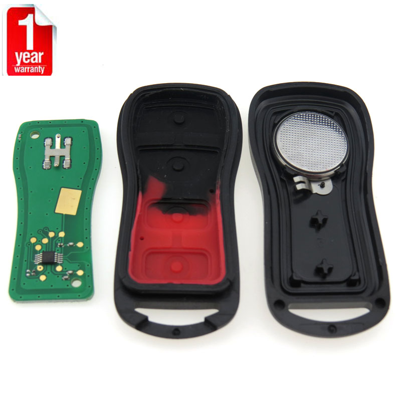 3 Button Remote Key Fits For Nissan Armada Xterra Pathfinder Frontier Quest Titan Murano INFINITI FX35 QX4 + Electronic battery