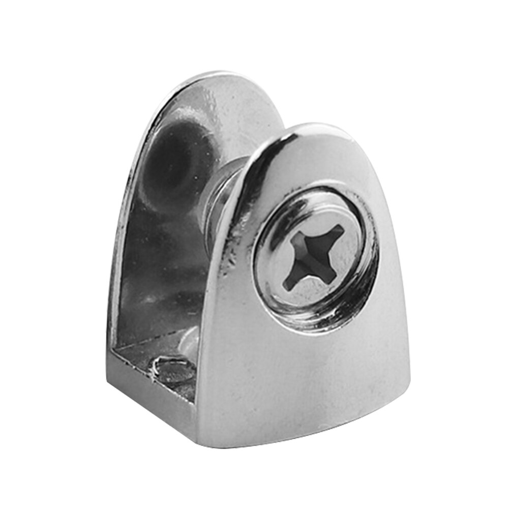 10pcs Zinc Alloy Glass Clamp Balustrade 8 To 10mm Adjustable Anti Corrosion Home Easy Install Handrails Flat Back Staircase