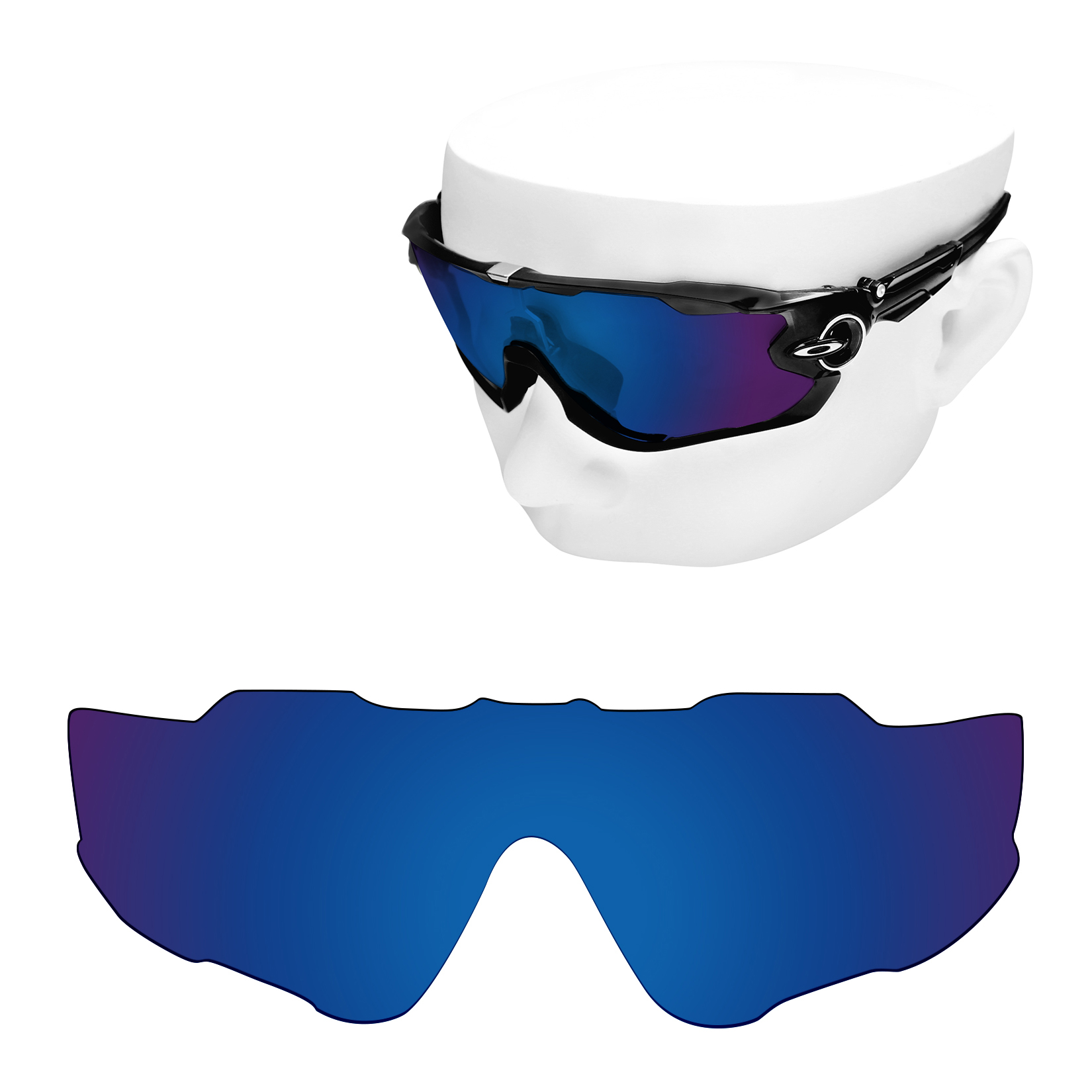 Reemplazos de lentes polarizadas OOWLIT para gafas de sol Oakley Jawbreaker OO9290: multicolor (solo lentes)