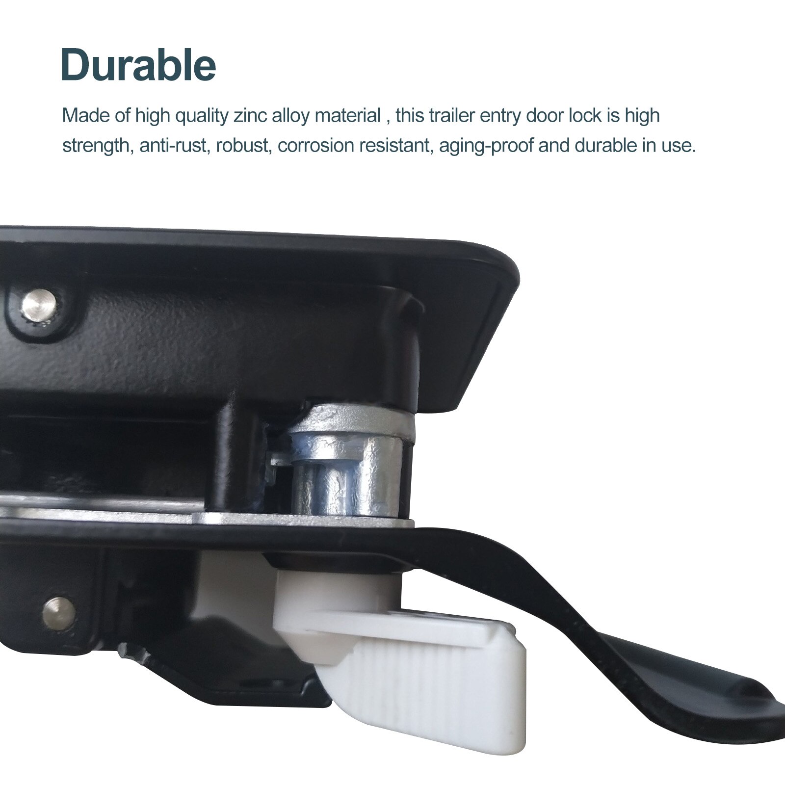 Durable Trailer Entry Access With Screw Trailer Entry Door Lock Metal Frame Protective Function Lock Inside Outside Trailer Door