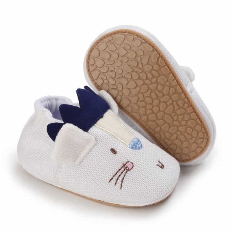 Spring And Autumn Soft Soled Shoes Boys And Girls Knitted Cartoon Rubber Soled Non Slip Shoes 0-18 Month Toddlers: C-721 D / 0-6 Months