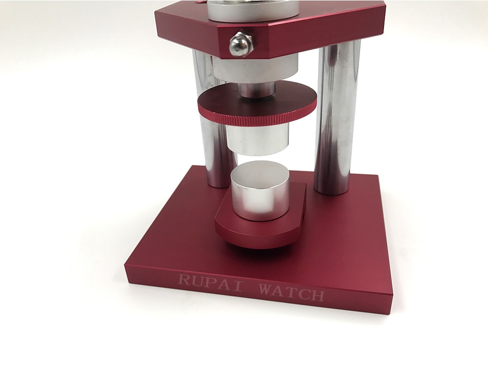 Oem banco de cristal bisel prensa reloj caja de Cierre trasero herramienta taponadora