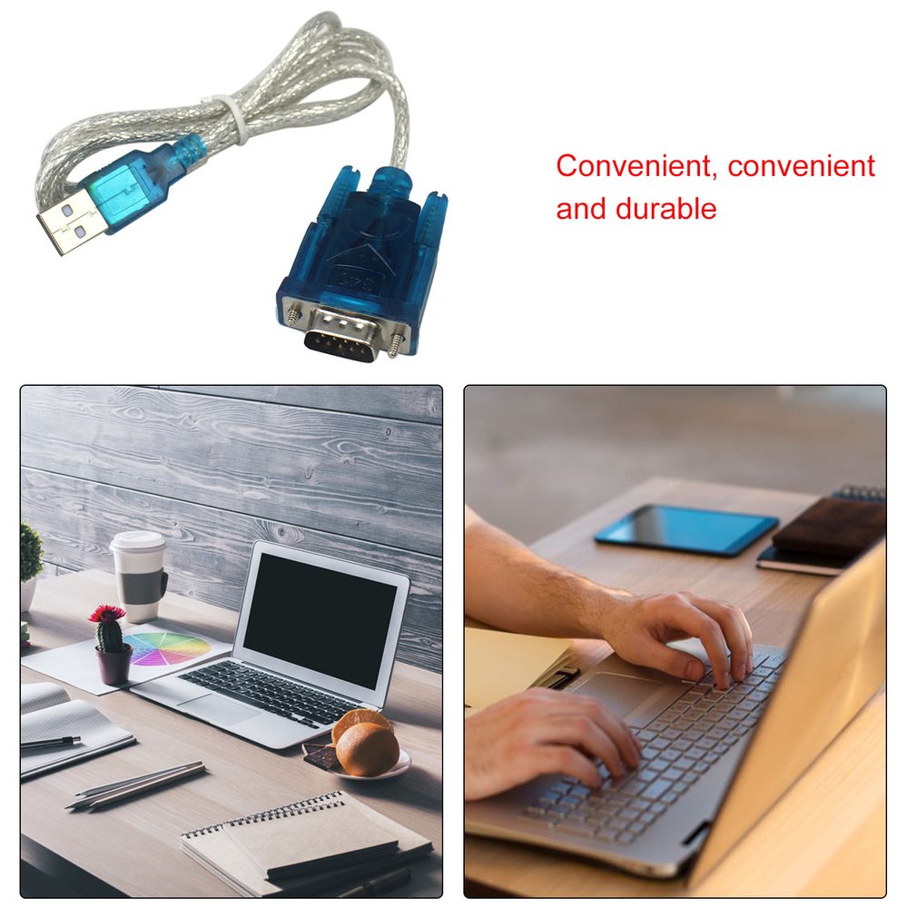 USB 2.0 To RS232 Female Port Serial Line PLC LED CNC Screen Debugging Line Supports Win7 8 Transfer Line