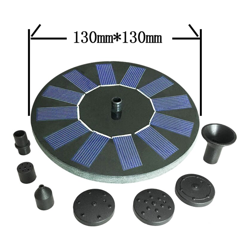 Solar Powered Floating Bird Bath Water Fountain Outdoor Pond Pool Garden Patio Outdoor Water Fountain