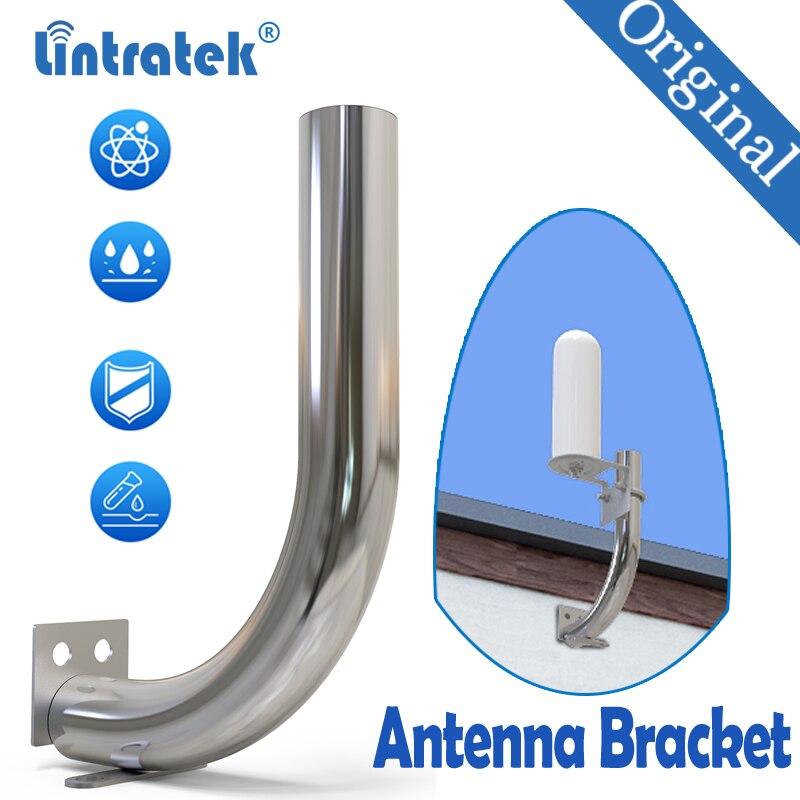 Antenna Bracket Support 2G 3G 4G Outdoor antenna Long Shape 240*160mm Stainless Steel Wall Balcony Roof Mounted Antenna Pole