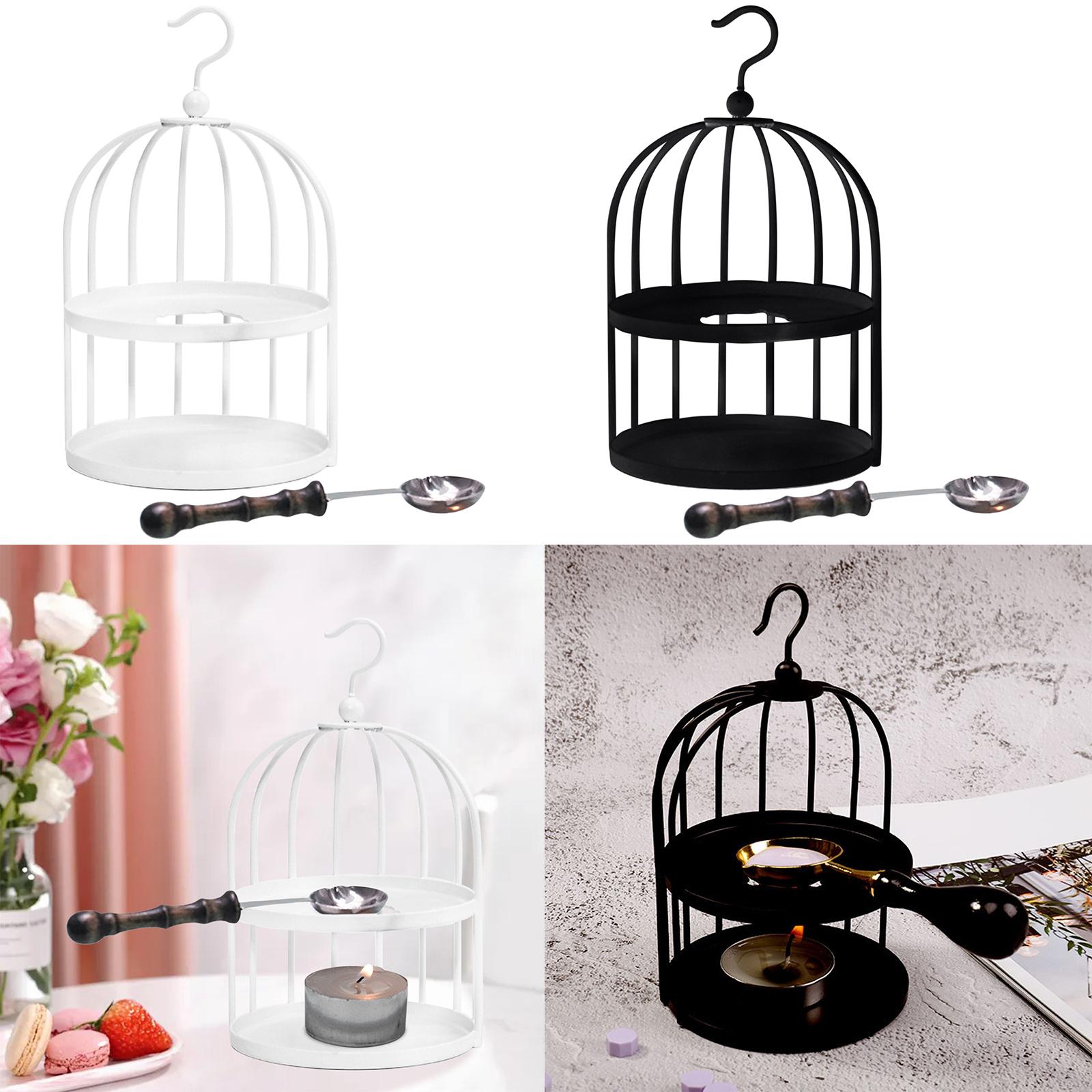 Kit de sellado de cera para jaula de pájaros de Metal, herramienta con cuchara de fusión, calentador moderno, horno de sellado para sello de boda, manualidades artísticas DIY