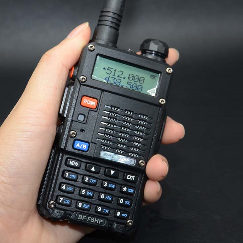 Baofeng BF-F8HP walkie-talkie 144/4308w tela dupla de alta potência à espera civiele dupla alta potência omgekeerde uv dupla sectie